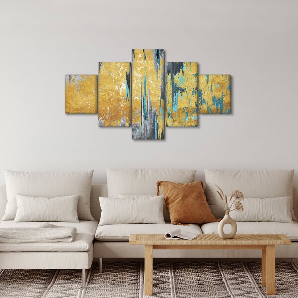 Obraz - Zlatý design (125x70 cm)