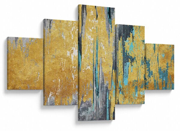 Obraz - Zlatý design (125x70 cm)