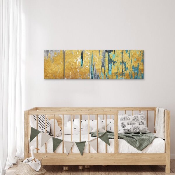 Obraz - Zlatý design (170x50 cm)