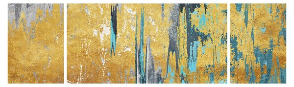 Obraz - Zlatý design (170x50 cm)