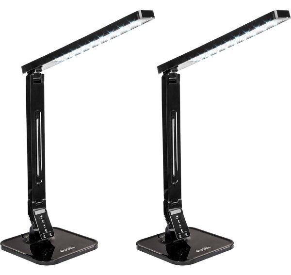 Tectake stolní lampa, LED, stmívatelná, skládací, 14W - Sada 2 kusů