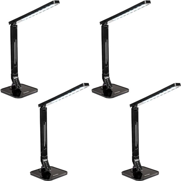 Tectake stolní lampa, LED, stmívatelná, skládací, 14W - Sada 4 kusů