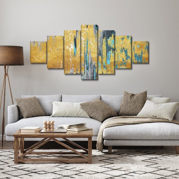 Obraz - Zlatý design (210x100 cm)