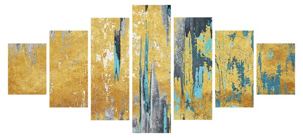 Obraz - Zlatý design (210x100 cm)