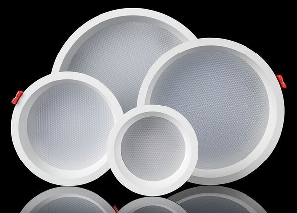 LED2 2550173 Zeta 2 XS, černé svítidlo pro zapuštění, 6/10W LED 2700K/3000K/4000K, ⌀10,3cm, IP44
