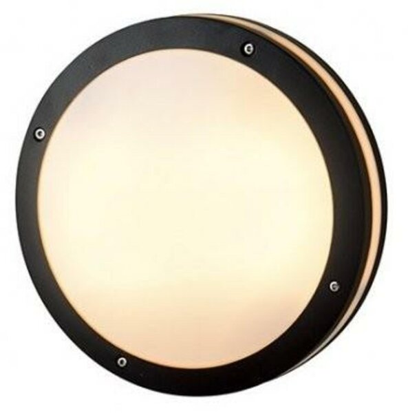 LED Stropní a nástěnné přisazené svítidlo AZzardo Fano Round dark grey AZ2187 9W 750lm 3000K IP54 22cm kulaté tmavě šedé