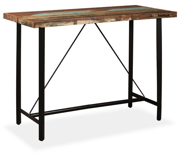 Barový stůl Hombsby - masivní dřevo | 150x70x107 cm