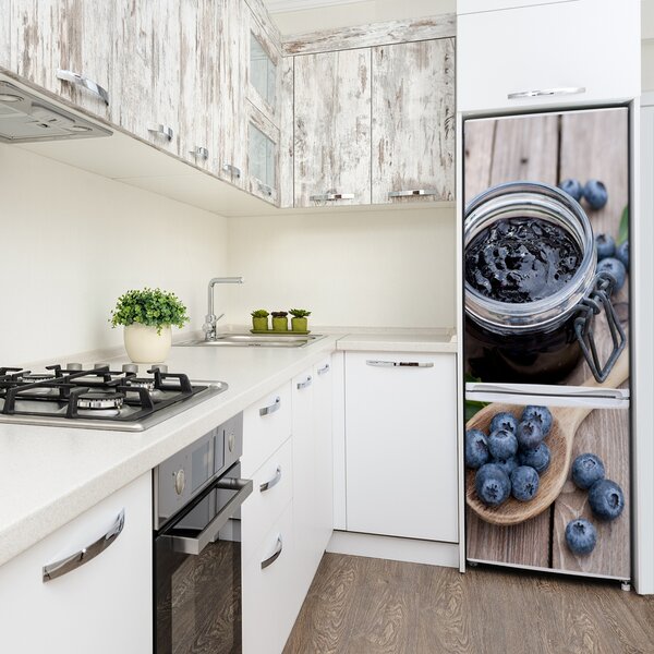 Nálepka na ledničku fototapeta Jahodový džem FridgeStick-70x190-f-124429132