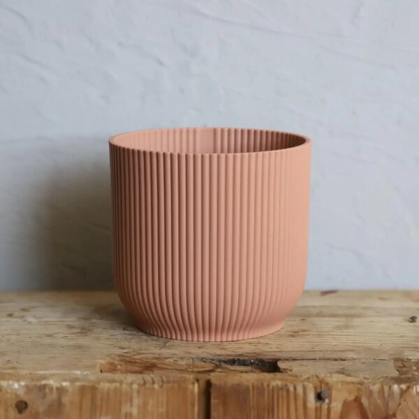 Elho plastový květináč Vibes fold delicate pink Ø 9 cm