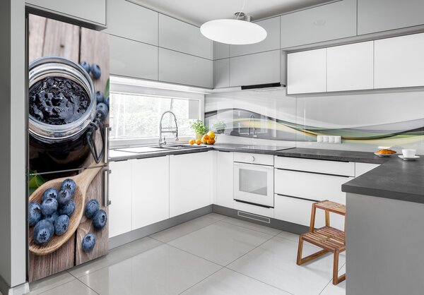 Nálepka na ledničku fototapeta Jahodový džem FridgeStick-70x190-f-124429132