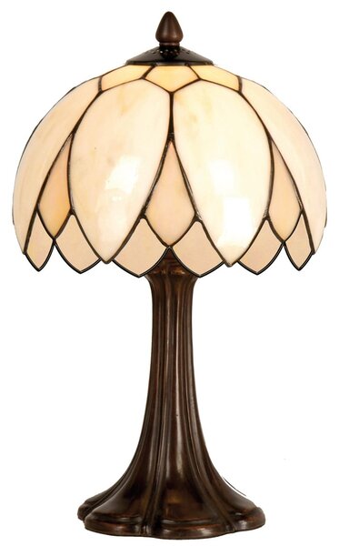 Stolní lampa Tiffany Pivoine - Ø 25*42 cm 1x E14 / max 60w - Clayre & Eef