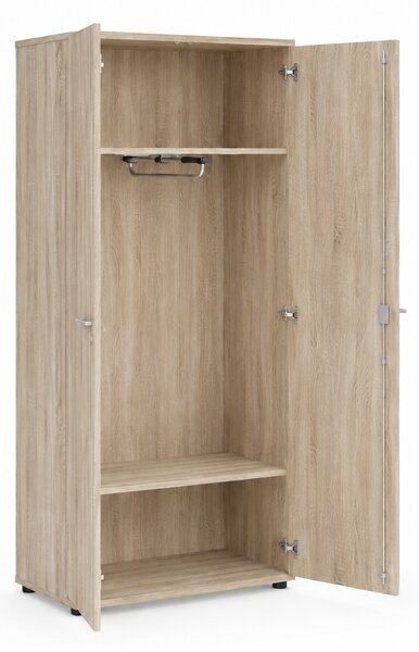 Vysoká šatní skříň Praktik 80 x 40 x 182,1 cm, dub sonoma