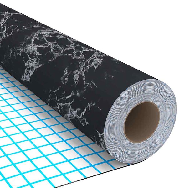 Samolepící tapeta na nábytek černý kámen 500 x 90 cm PVC 326143