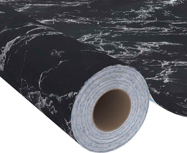 Samolepící tapeta na nábytek černý kámen 500 x 90 cm PVC 326143