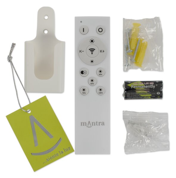 Mantra 7926 Coin Square, zlatohnědé stropní svítidlo s dálkovým ovladačem LED 80W 2700K-5000K, 44x44cm