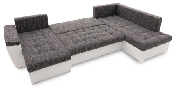 AG Sedací souprava VEGAS 315/190 PRAVÁ tmavě šedá/bílá