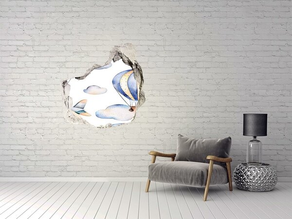 Fototapeta nálepka na zeď Letadlo a balony nd-p-120698556