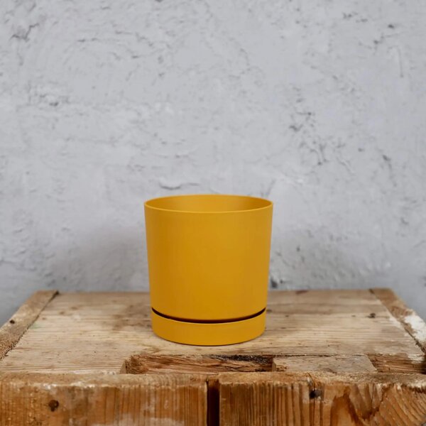 Prosperplast plastový květináč Tubo P mustard Ø 12 cm