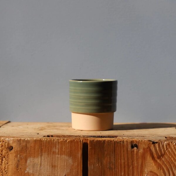Květináč Cellos dusty green Ø 7 cm