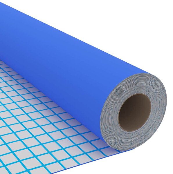 Samolepící tapeta na nábytek modrá vysoký lesk 500 x 90 cm PVC 326145