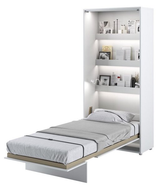 BED CONCEPT BC-03 výklopná postel 90x200 bílá lesk