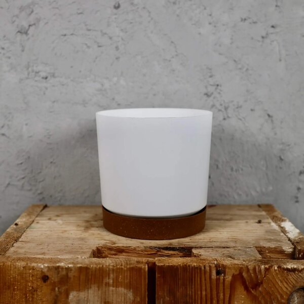 Prosperplast plastový květináč Tubo PM white Ø 18 cm