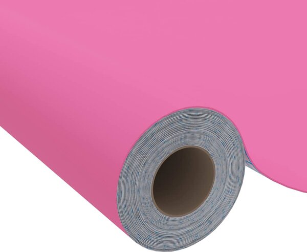 Samolepící tapeta na nábytek růžová vysoký lesk 500 x 90 cm PVC 326146