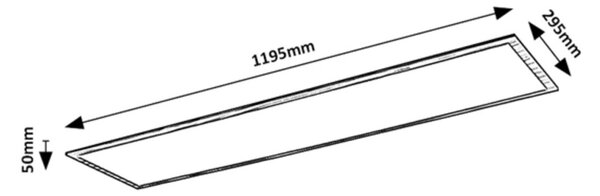 Rabalux 6909 LED stropní svítidlo Almond 1x40W | 4200lm | 4000K - bílá, imitace dřeva