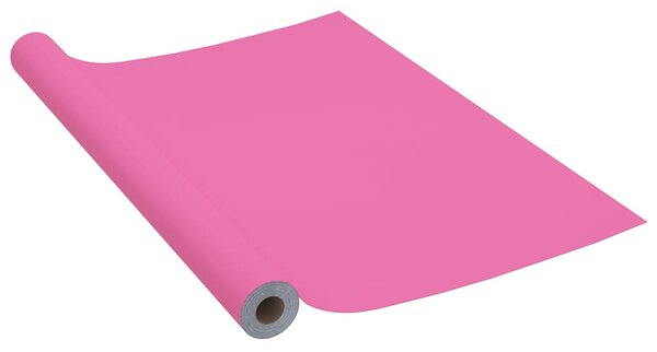 Samolepící tapeta na nábytek růžová vysoký lesk 500 x 90 cm PVC 326146
