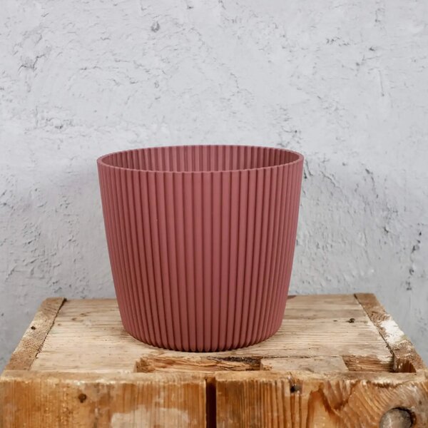 Prosperplast plastový květináč Milly round marsala Ø 14 cm