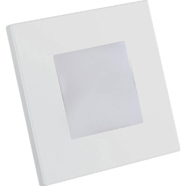 STEP LIGHT schodišťové svítidlo LED 1W 60lm 4000K 8,6cm hranaté IP20, bílé