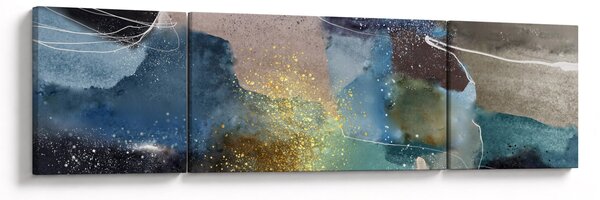 Obraz - Akvarelová abstrakce (170x50 cm)