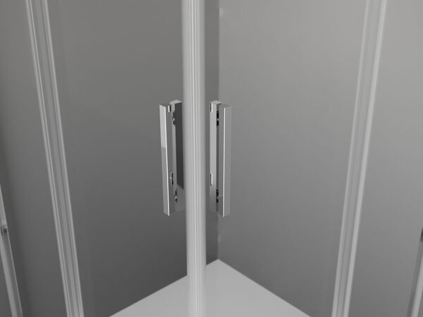 Mexen Exo čtvercový sprchový kout posuvný 70 x 70 cm, transparentní, chrom - 8111-070-070-01-00