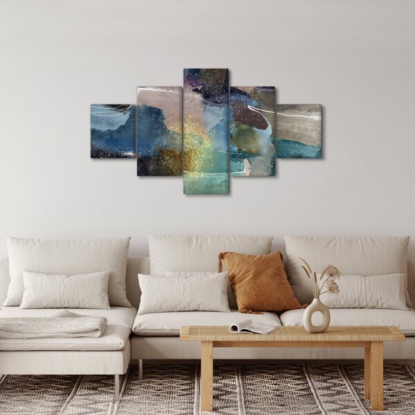 Obraz - Akvarelová abstrakce (125x70 cm)