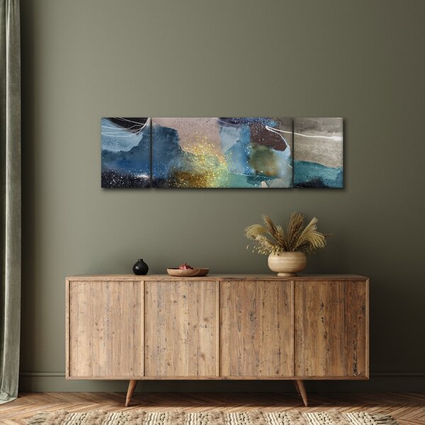 Obraz - Akvarelová abstrakce (170x50 cm)