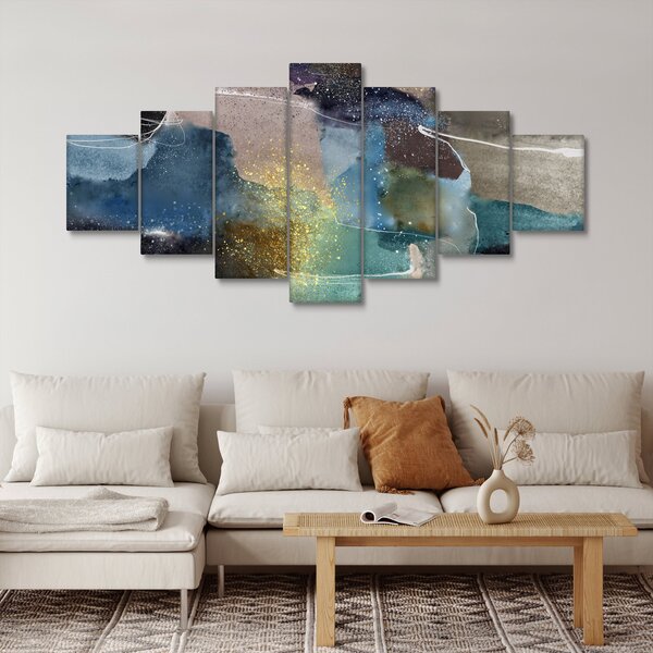 Obraz - Akvarelová abstrakce (210x100 cm)