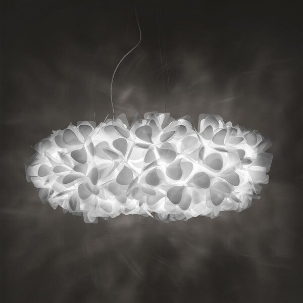 SLAMP CLISXXLMNM01R00000EU Clizia Mama Non Mama White 130, designové svítidlo s červeným kabelem, 15x12W E27, prům. 130cm