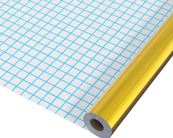 Samolepící tapeta na nábytek zlatá vysoký lesk 500 x 90 cm PVC 326149