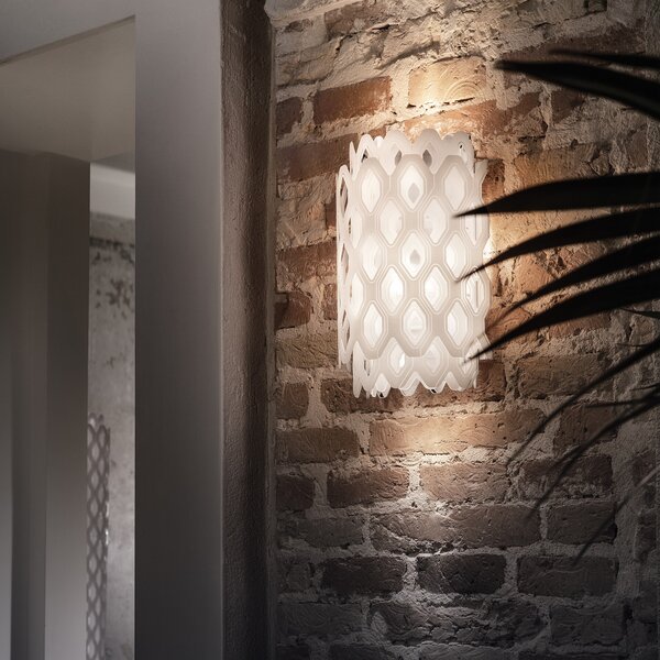 SLAMP CHRWM00WHT00000000EU Charlotte, bílé designové nástěnné svítidlo, 1xE27, výška 32cm