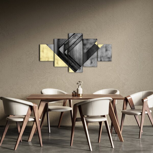 Obraz - Texturované tvary (125x70 cm)