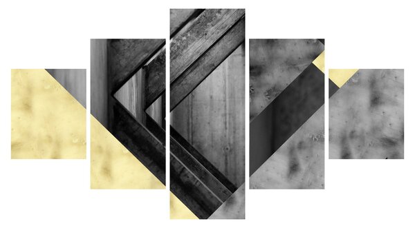 Obraz - Texturované tvary (125x70 cm)