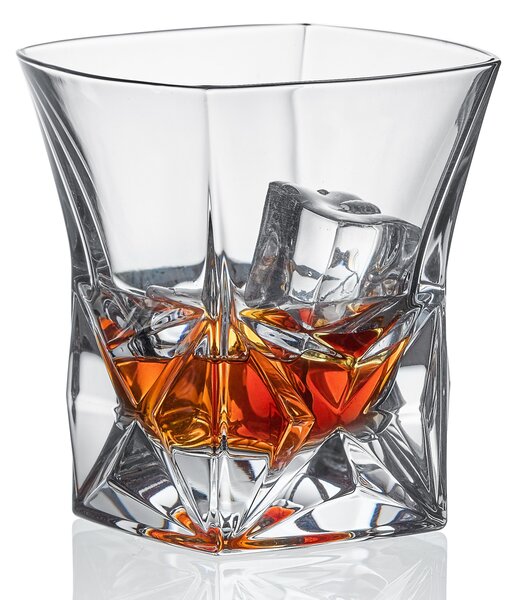Bohemia Jihlava sklenice na whisky Pyramida 280 ml 2KS