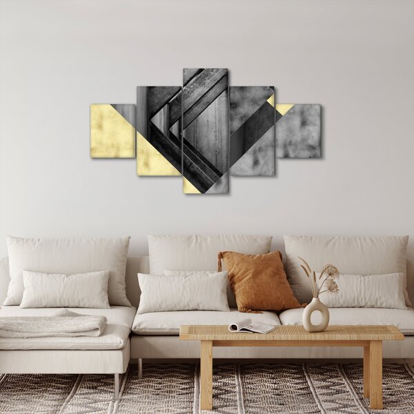 Obraz - Texturované tvary (125x70 cm)
