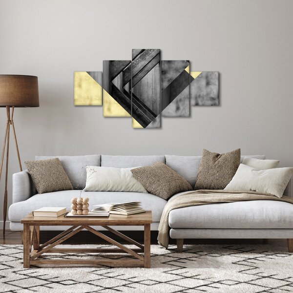 Obraz - Texturované tvary (125x70 cm)