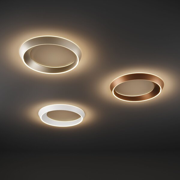 Lodes 19933 1027 Tidal, kulaté stropní svítidlo LED 48W 2700K, matná bílá, průměr 60cm