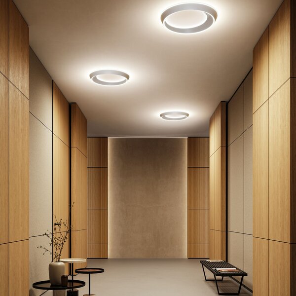 Lodes 19933 1027 Tidal, kulaté stropní svítidlo LED 48W 2700K, matná bílá, průměr 60cm