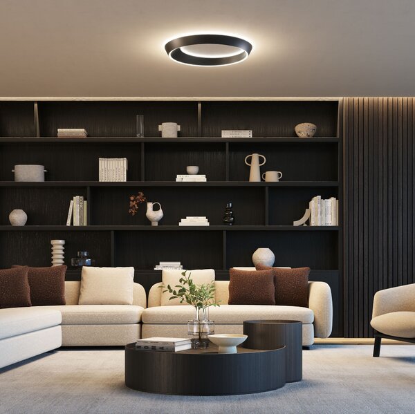 Lodes 19933 1027 Tidal, kulaté stropní svítidlo LED 48W 2700K, matná bílá, průměr 60cm