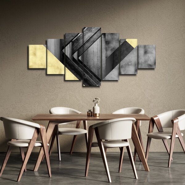 Obraz - Texturované tvary (210x100 cm)