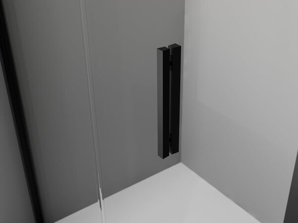 Mexen Exo skládací sprchový kout 70 x 100 cm, transparentní, černý - 816-070-100-70-00