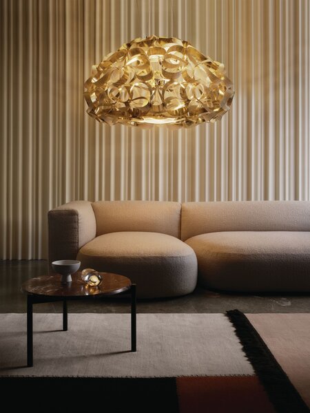 SLAMP QUASXL0GLD01T00000EU Quantica 120, rozměrné designové svítidlo, 8x12W E27, prům. 120cm